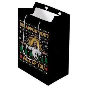 Sacola Para Presentes Média Desapontamentos Todos Vocês Jesus Natal Feio
