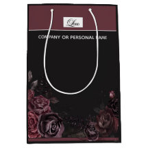 Desenho Floral de Rosa Preta Romântica e Elegante