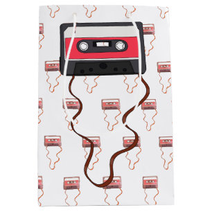 Sacola Para Presentes Média Desferida a fita cassete Mixtape Retroativa