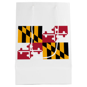 Sacola Para Presentes Média Design da bandeira do estado de Maryland