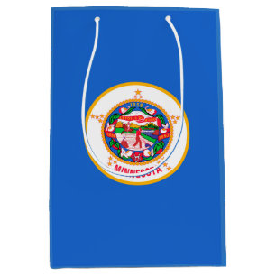 Sacola Para Presentes Média Design da bandeira do estado de Minnesota