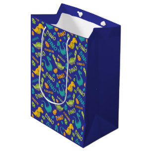 Sacola Para Presentes Média Design de Dinossauros