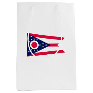 Sacola Para Presentes Média Design de Sinalizador do Estado de Ohio