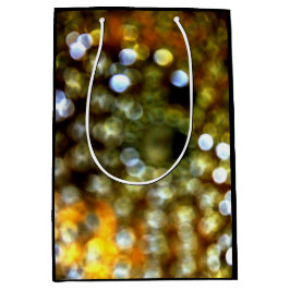 Sacola Para Presentes Média Design Dourado