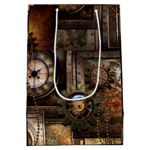 Sacola Para Presentes Média Design maravilhoso do steampunk