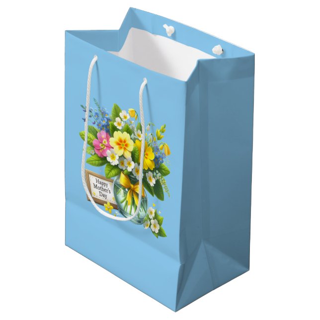 Sacola Para Presentes Média Dia das Mães  (Frente inclinada)