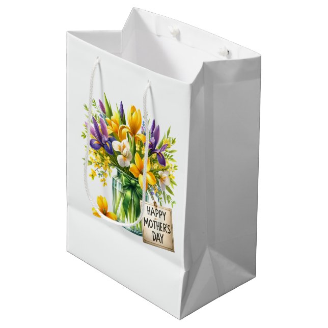Sacola Para Presentes Média Dia das Mães  (Frente inclinada)