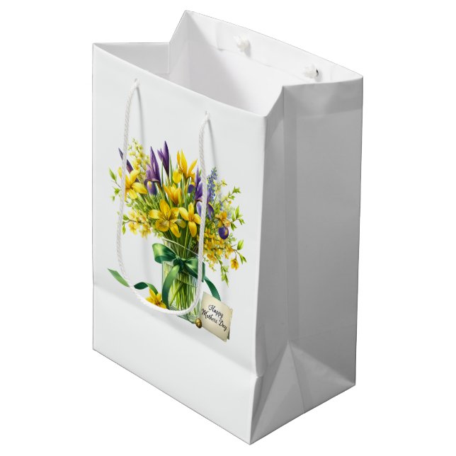 Sacola Para Presentes Média Dia das Mães  (Frente inclinada)