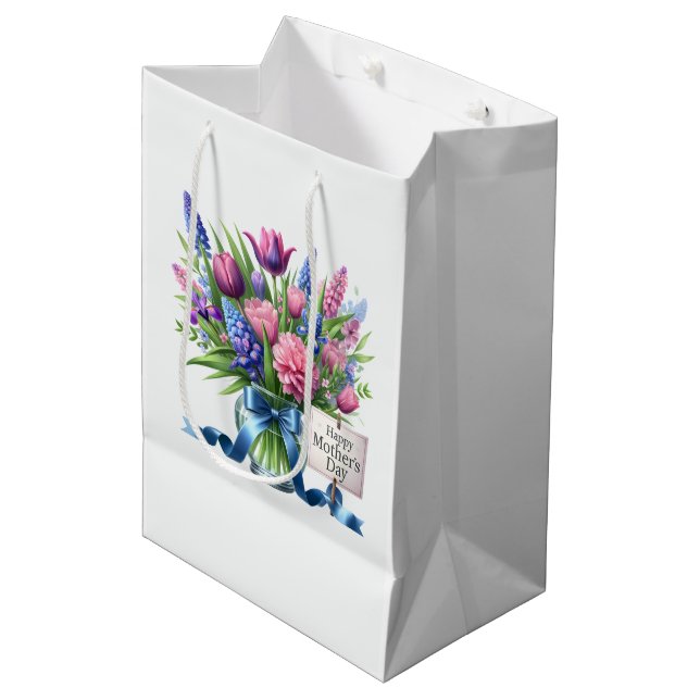 Sacola Para Presentes Média Dia das Mães  (Frente inclinada)