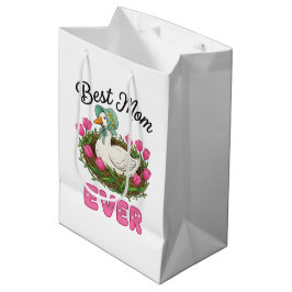 Sacola Para Presentes Média Dia das Mães Melhor Mãe Adorável