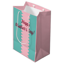 Sacola Para Presentes Média Dia de as mães, cor-de-rosa-bublegum, cor-de-rosa,