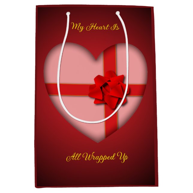 Sacola Para Presentes Média Dia dos Namorados (Frente)