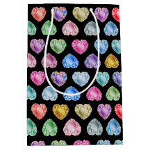 Diamond Heart Watercolor Pattern Cute Pastel Girly