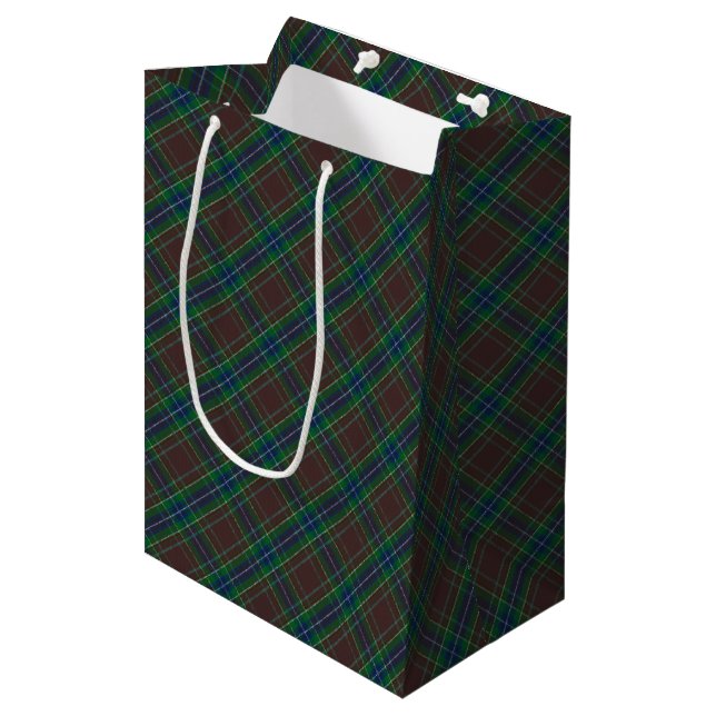 Sacola Para Presentes Média Diana Caça Moda Princesa Xadrez Wrap (Frente inclinada)