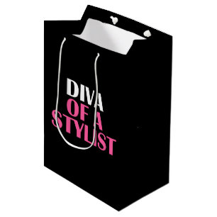 SACOLA PARA PRESENTES MÉDIA "DIVA DE UMA LISTA DE ESTILO"
