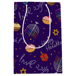 Sacola Para Presentes Média Diversão Hanukkah