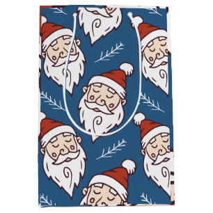 Sacola Para Presentes Média Do nome da criança de Papais noeis Feliz Família d