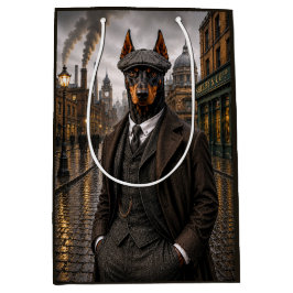 Sacola Para Presentes Média Doberman do Condado de Shelby