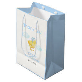 Sacola Para Presentes Média Doce Céu Azul Nuvem Pequeno Frango Chá de Bebê