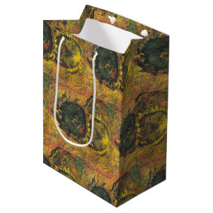 Sacola Para Presentes Média Dois girassóis cortados por Vincent van Gogh
