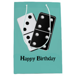 Sacola Para Presentes Média Dominoes Design