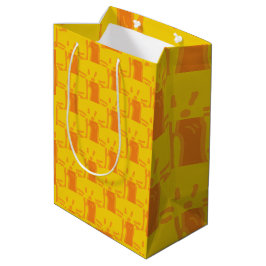 Sacola Para Presentes Média Doodle Cat