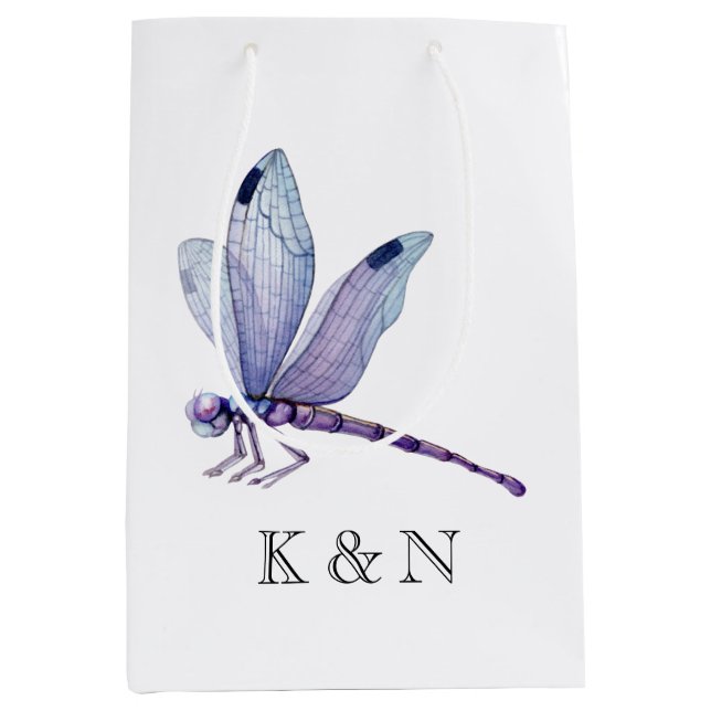 Sacola Para Presentes Média Dragonflies Média Gift Bag (Frente)