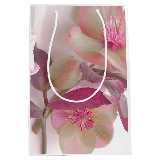 Sacola Para Presentes Média Dreamy Hellebores Placemat de Papel (Frente)