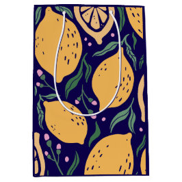 Sacola Para Presentes Média Dreamy Lemons