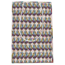 Sacola Para Presentes Média Duck named Rainbow