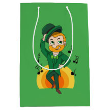 Duende dançante, desenho animado do Dia de São Pat