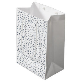 Sacola Para Presentes Média Dusk Confetti Watercolor Dots Gift Bag