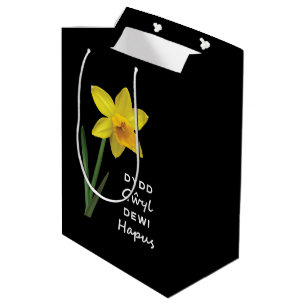 Sacola Para Presentes Média Dydd Gil Dewi Hapus Happy Day