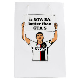 Sacola Para Presentes Média É GTA SA melhor que GTA V declaração