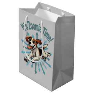 Sacola Para Presentes Média É Zoomie Time Medium Beagle Mutt