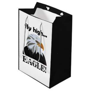 Sacola Para Presentes Média Eagle Bald Eagle Voa Alta Águia