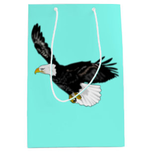 Sacola Para Presentes Média Eagle Flying - Escolha/ adicione as cores