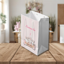 Sacola Para Presentes Média Easter Gift Bag - Kawaii Bunnies & Pastel Roses
