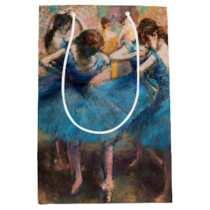 Sacola Para Presentes Média Edgar Degas - Dançarinos em azul