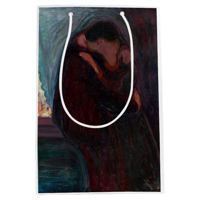 Sacola Para Presentes Média Edvard Munch - O Beijo (Frente)