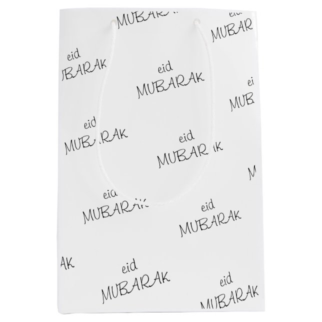 Sacola Para Presentes Média Eid Mubarak Wraping Paper (Frente)