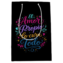 Sacola Para Presentes Média El amor propio lo cura todo