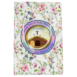 Sacola Para Presentes Média Ele Ressuscitou e Celebração do Domingo de Ressurr