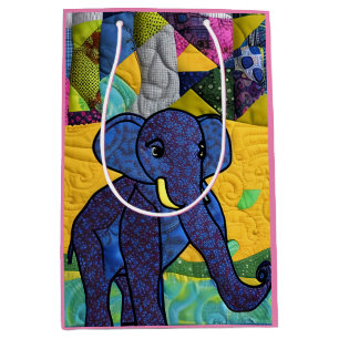 Sacola Para Presentes Média Elefante De Bebê Divertido - Comprimido Como Desig