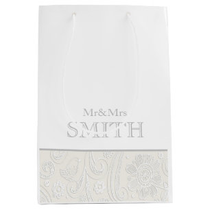 Sacola Para Presentes Média Elegante Envoltório de Presente Personalizado para