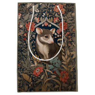 Sacola Para Presentes Média Elegante Possum William Morris Inspirou Floral