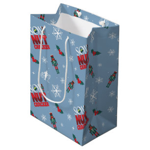 Sacola Para Presentes Média Elf "Filho de um Quebra-Nozes" Padrão de inverno