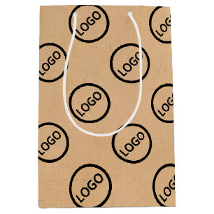 Sacola Para Presentes Média Embalagem de Empresa Comercial com Logotipo Person