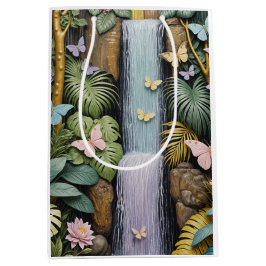 Sacola Para Presentes Média Enchanted Falls Oasis