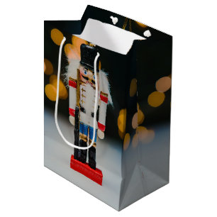 Sacola Para Presentes Média Enfeite natalino quebra-nozes clássico do Slippery